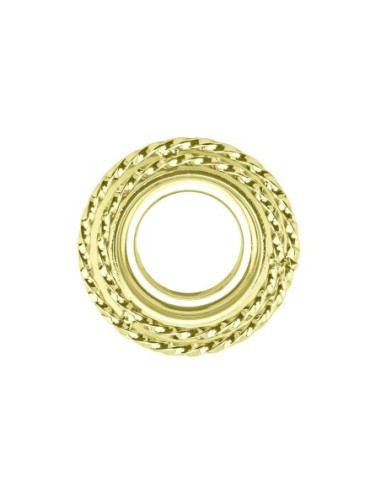 Lowrider Double Square Twisted Headset Cup Gold.